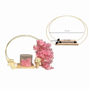 Golden Metal Round Frame for Display or Décor