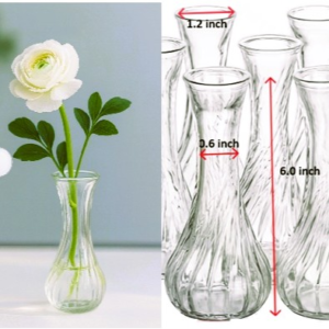 Boho Style Striped Cylinder Bud Vase