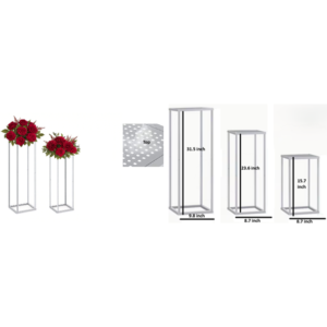 Modern Grey Display Stand 3 Piece Set