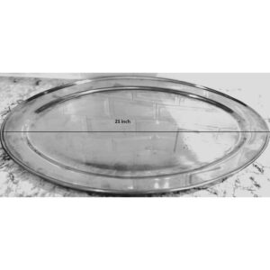 21" Stainless Steel Platter. Handwash Only