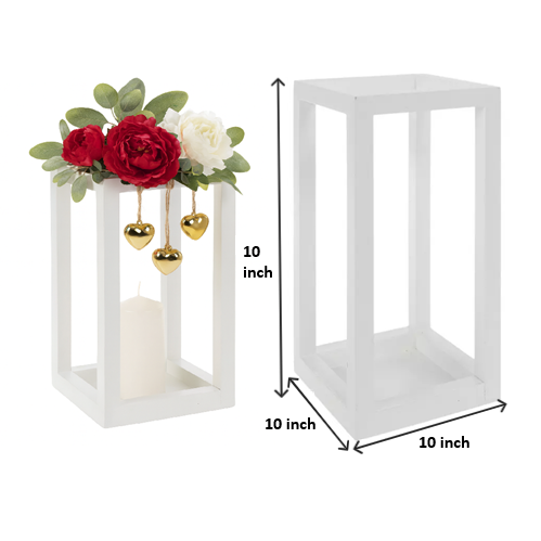 White Wooden Display or LED Candle Holder