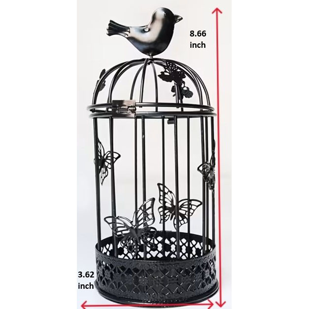 Black Iron Showcase Cage