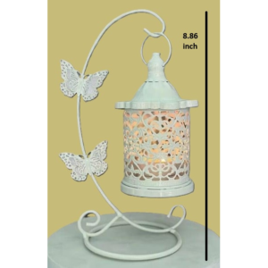 White Butterfly LED/Tealight Holder