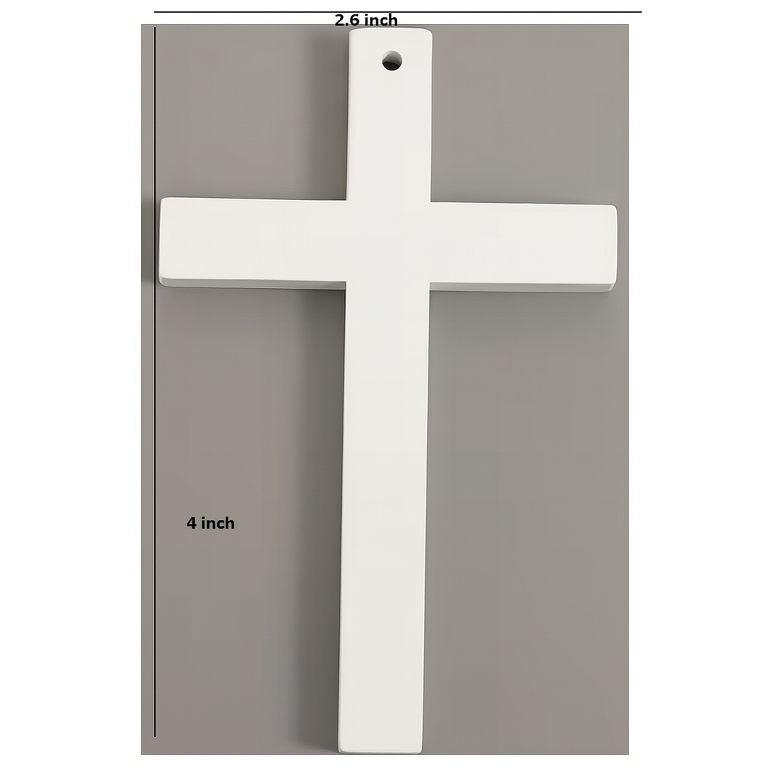 White Mini Cross Wooden Décor Piece